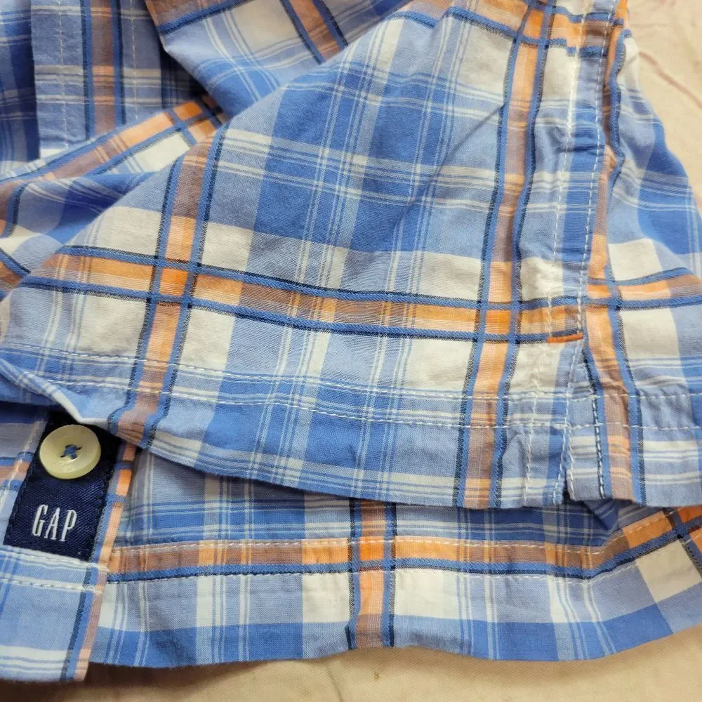 Gap kid's plaid shirt M8